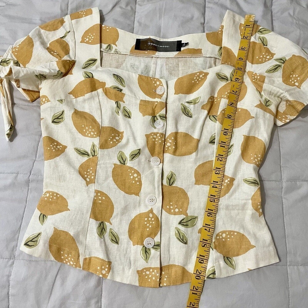 Code X Mode Nordstrom Blouse Top Size Small Linen… - image 4